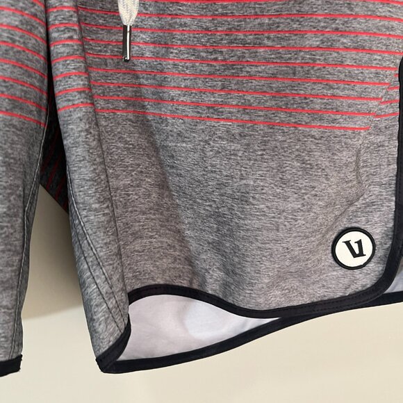 Vuori Men's gray, black and red detailed Board swim Shorts 32 x 7 EUC - Picture 2 of 6